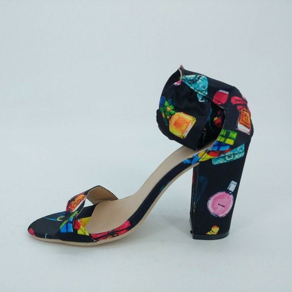 POATMBU Womens Cosmetics Side Tie Fabric Pumps Black EUR 37 US 6.5 New‎ - Picture 2 of 9